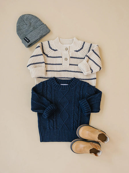 Cable Knit Baby Sweater