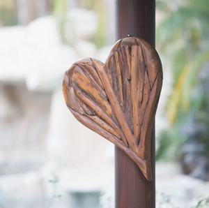 Teak Root Branch Hearts - Medium