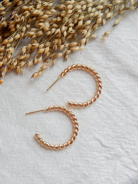 Twist Hoop Earrings