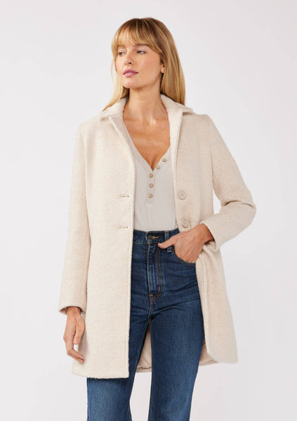 Chevron Side Pocket Coat