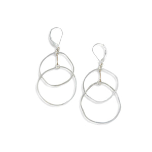 Diverge Circle Drops Minimalist Statement Earrings