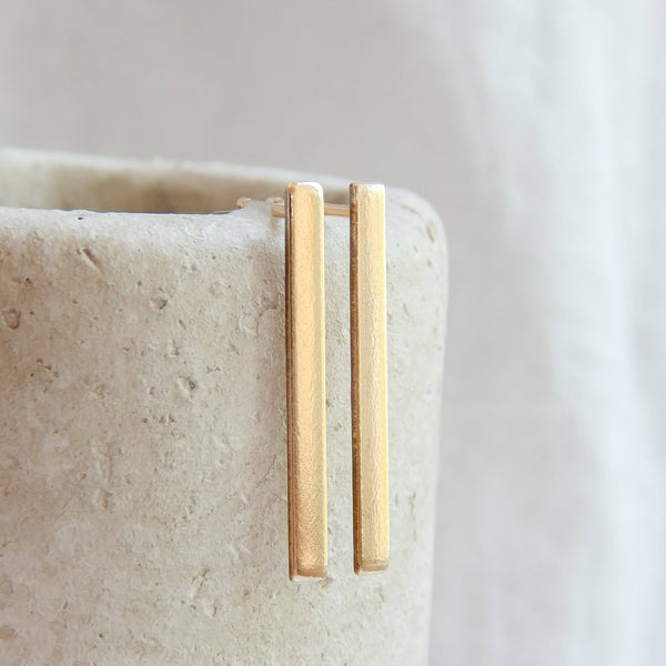 Stick Stud Earrings - Hypoallergenic, Minimalist, Handmade