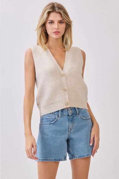 Bow Tie Knit Vest