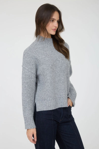Split Hem Pullover Sweater