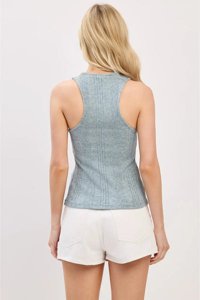 Ribbed Racer Back Tank