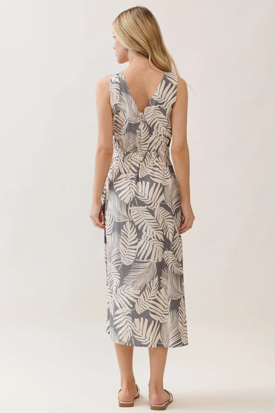 The Island Escape Surplice Midi Dress