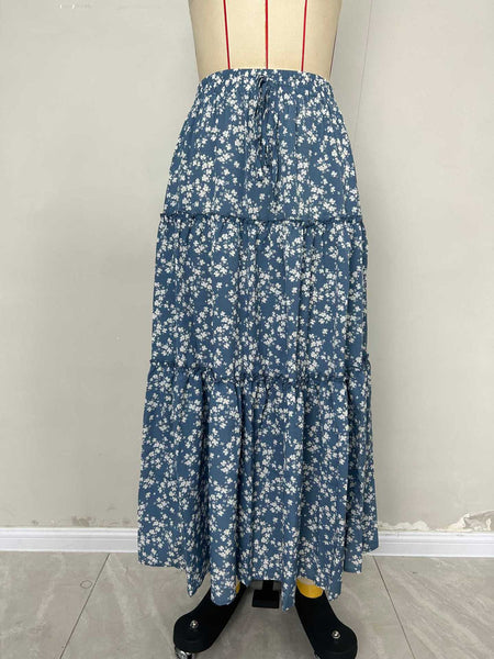 Meadow Breeze Tiered Maxi Skirt