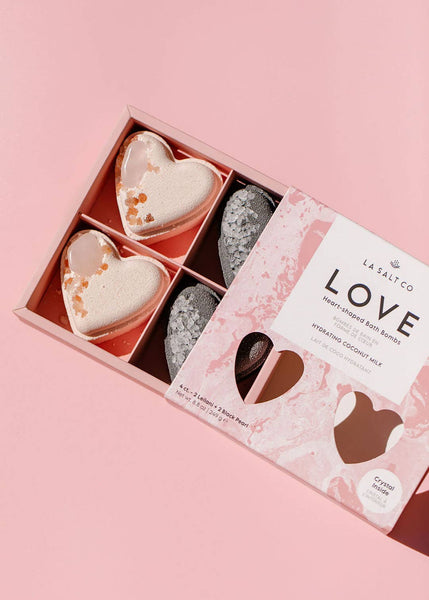 Love Heart Bath Bomb Set