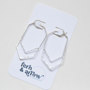 Geometric Arrow Hoop Earrings