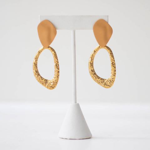 Gilded Clay Earrings