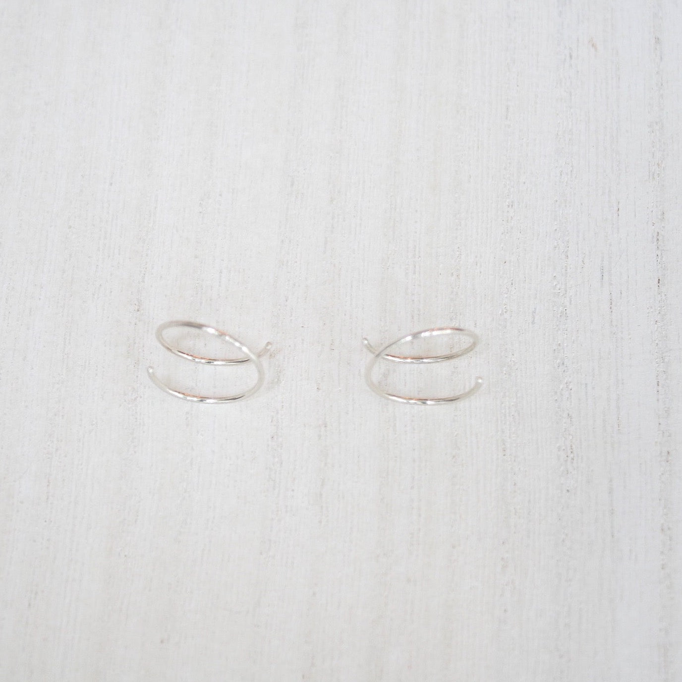 Illusion Threader Double Hoops
