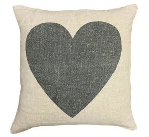 Black Heart Pillow