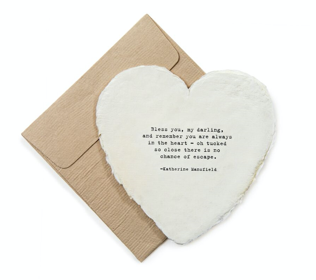 Mini Deckled Heart Shaped Cards