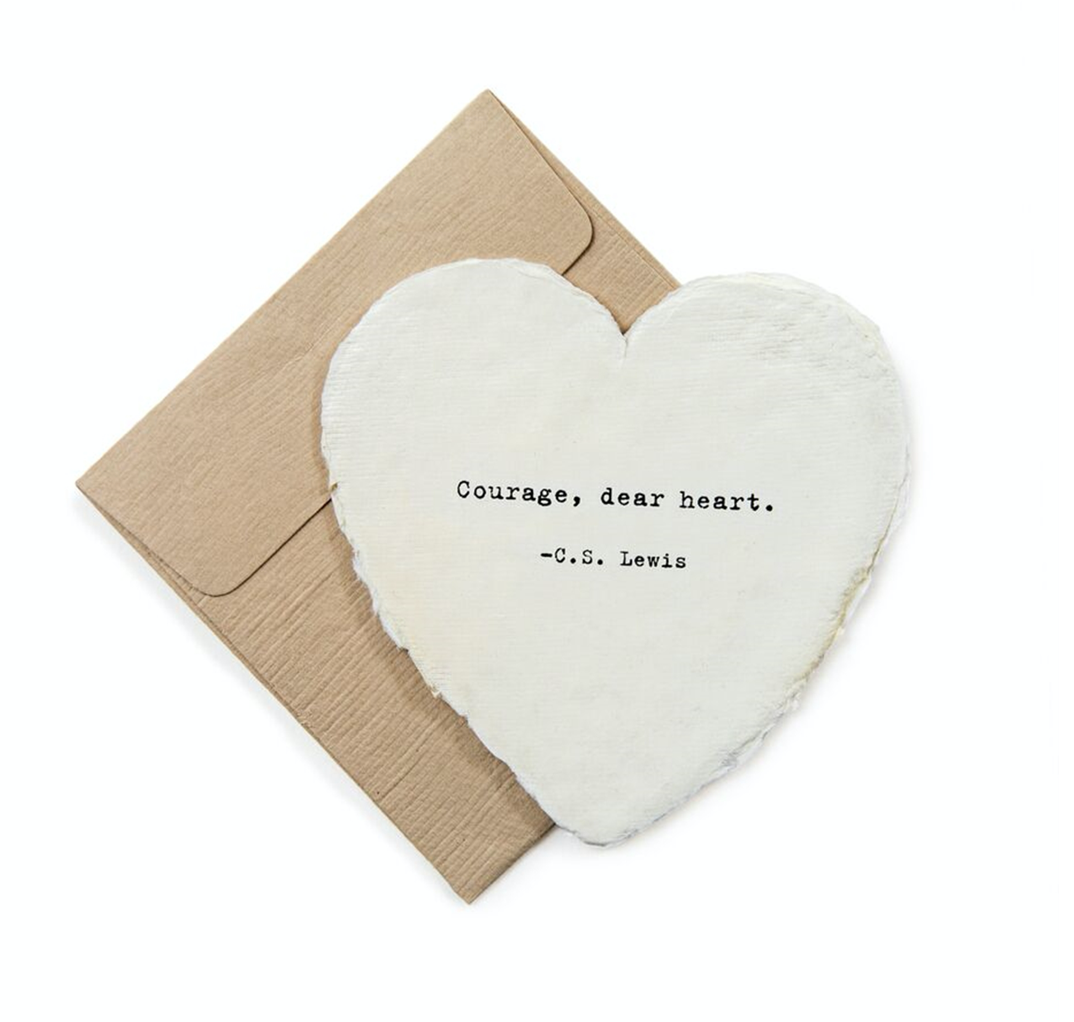 Mini Deckled Heart Shaped Cards