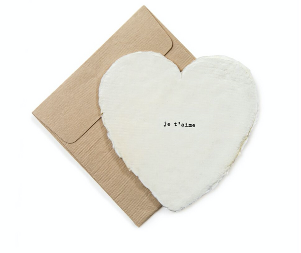 Mini Deckled Heart Shaped Cards