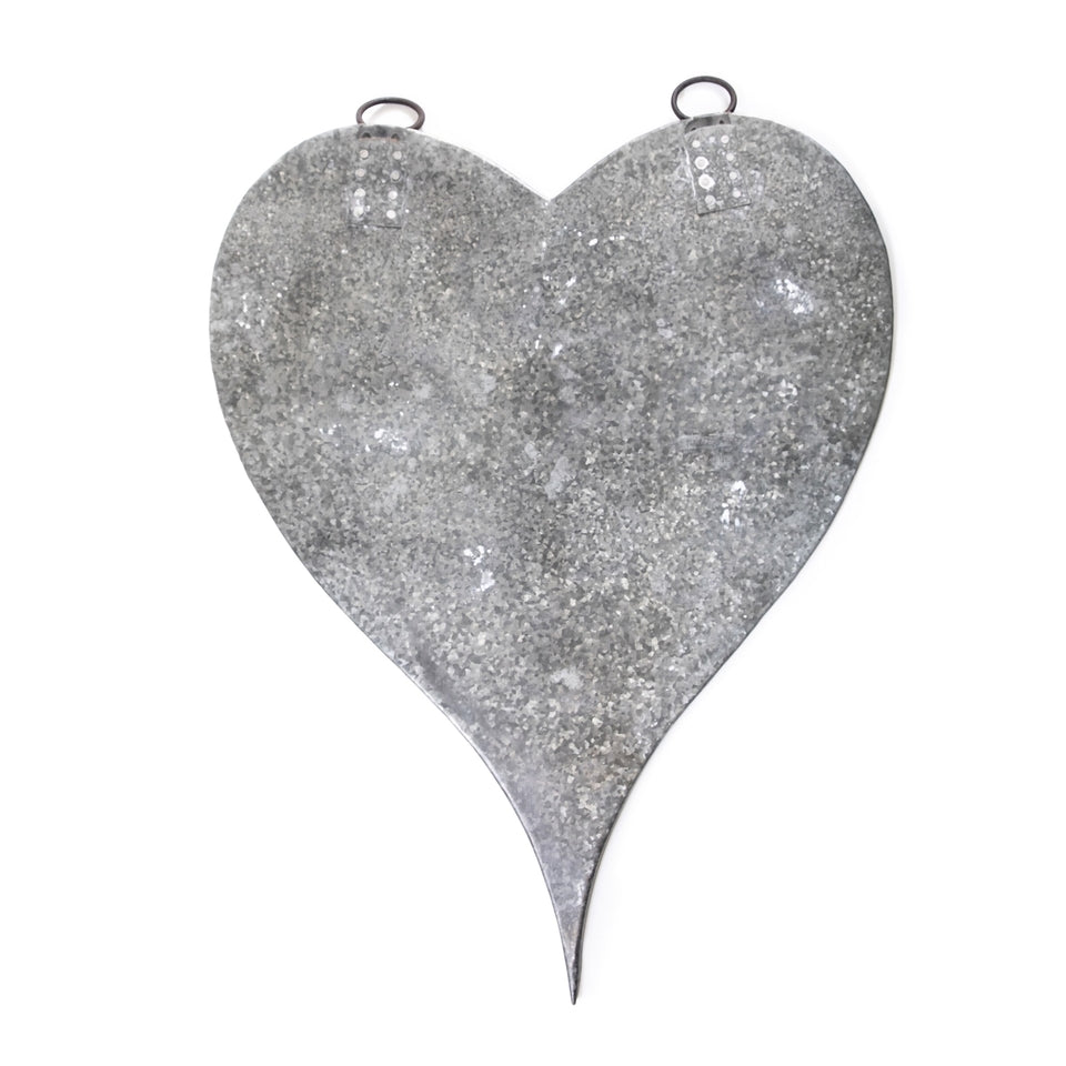 Large Zinc Heart Wall Hanging With Magnets