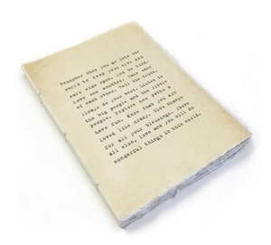 Deckled Edge Notebook - Remember When