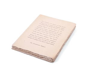 Deckled Edge Notebook - The Velveteen Rabbit