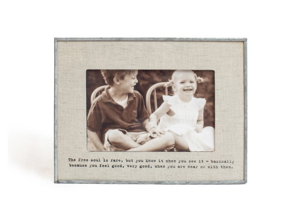 Linen Photo Frame - pick from 7 quotes
