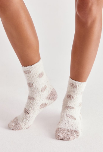 2-Pack Plush Dot Socks