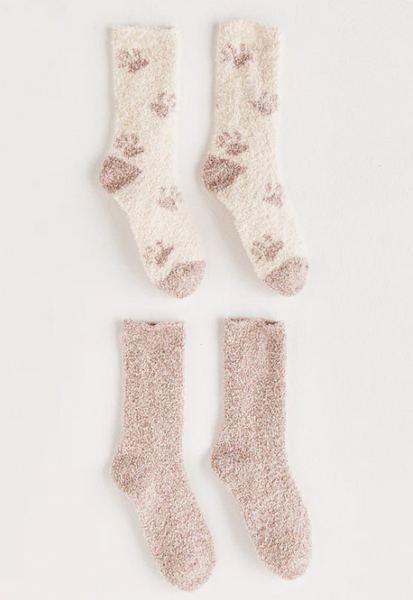 2-Pack Paw Plush Socks