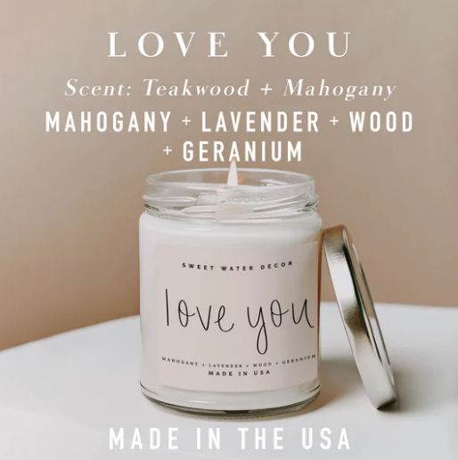 Love You - Soy Candle