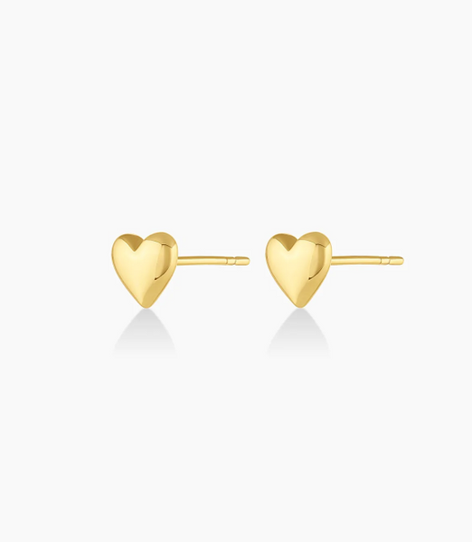 Lou Heart Studs