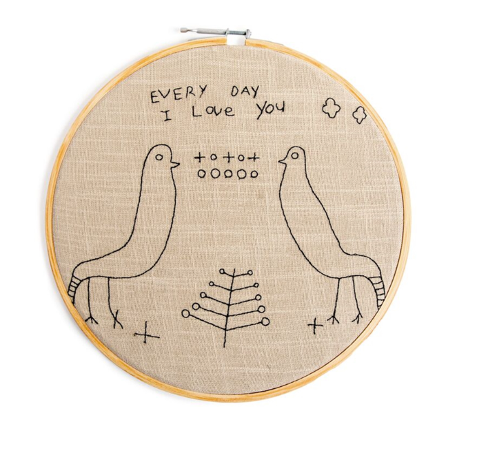 Embroidery Hoop - Every Day I Love You