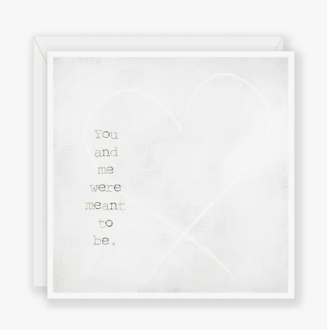 You and me were meant to be - Greeting Card