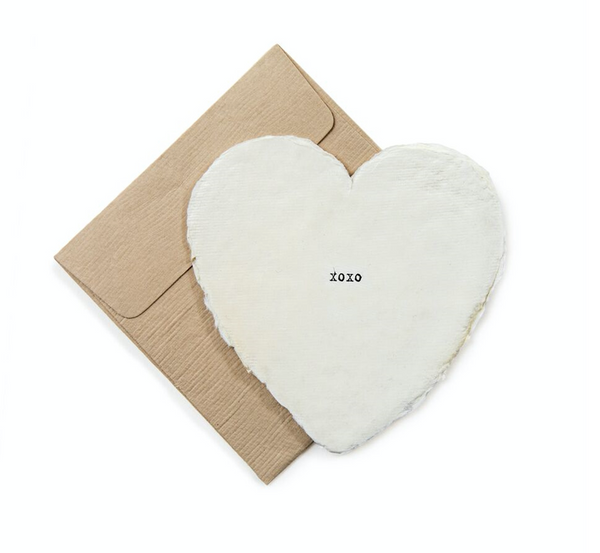Mini Deckled Heart Shaped Cards