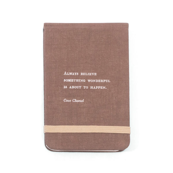 Fabric Notebooks - Choose from different quotes