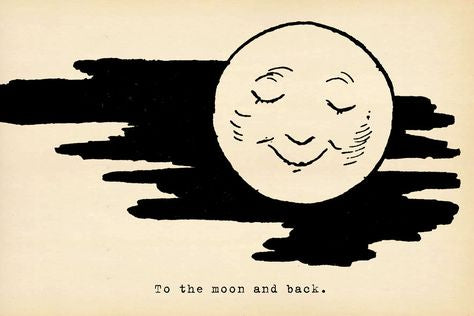 To The Moon Postcard