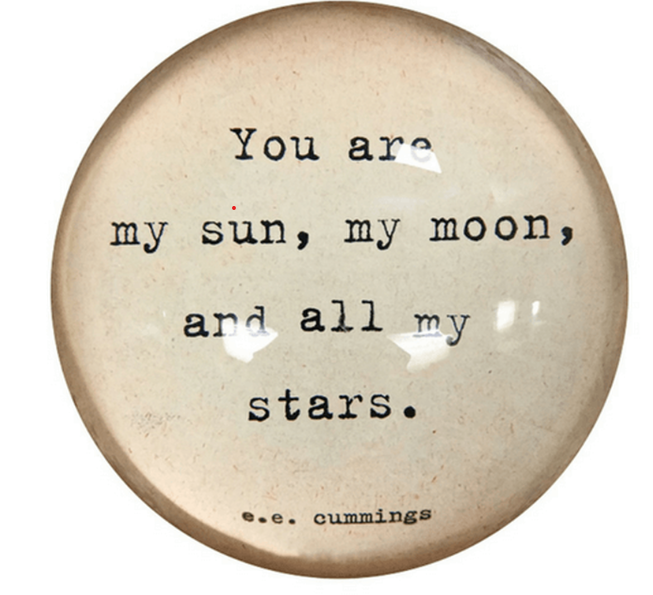 you are my sun moon paper weight adored boutique