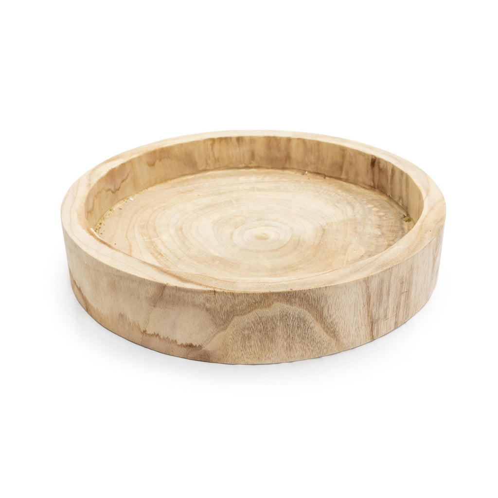 Small Round Wood Tray - Main Image